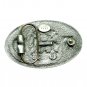 FireFighter Department American FD Shield Bergamot Pewter Belt Buckle