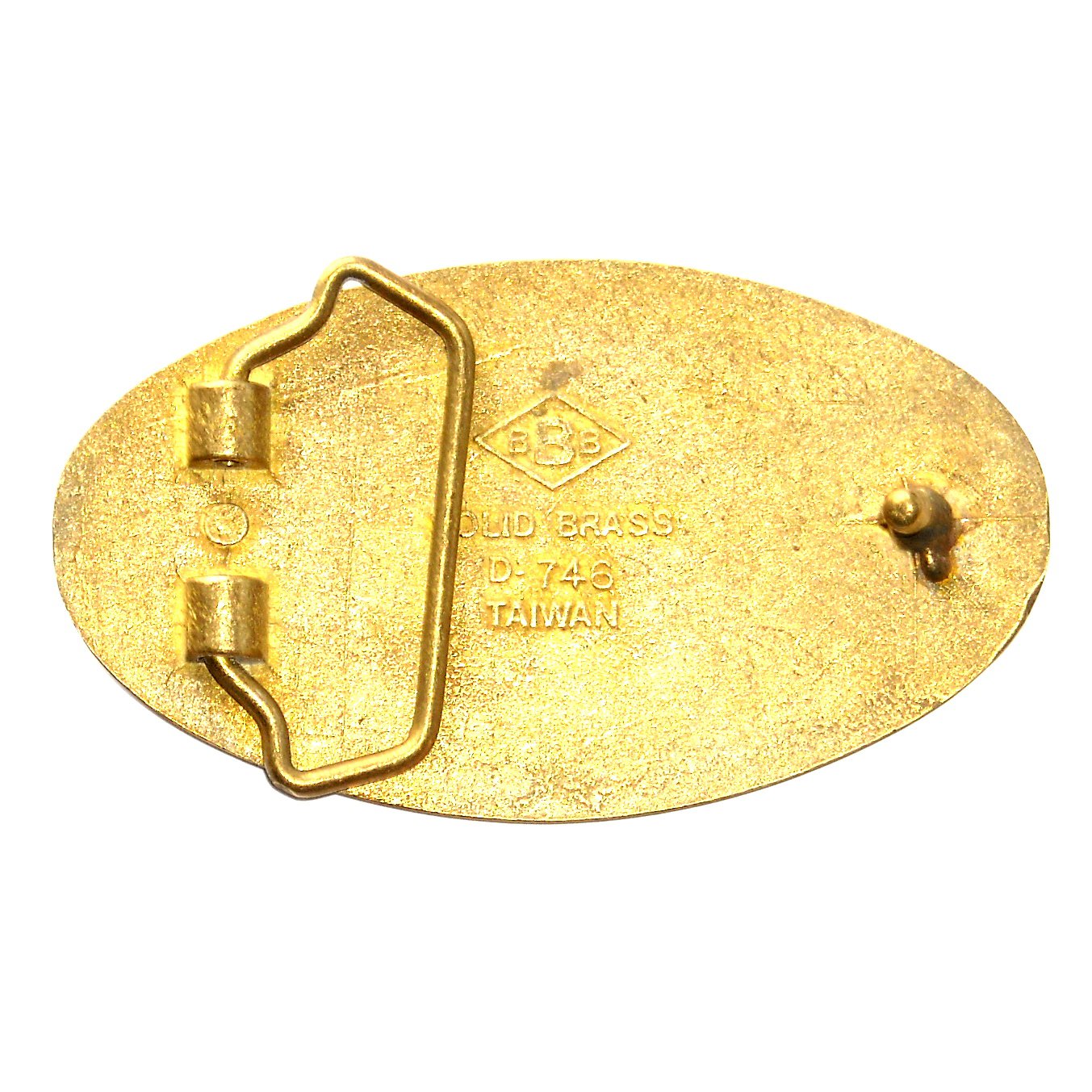 Colt Original Baron Solid Polished Brass Belt Buckle