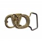 Small Cobra Snake 3D Baron Solid Brass Belt Buckle For 1 Inch Belt