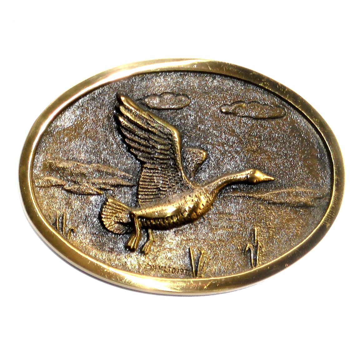 Canada Goose Heritage Mint Solid Brass Vintage Belt Buckle