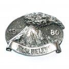 Washington Mt Saint Helens Vintage Great American Pewter Silver Color Belt Buckle Washington Mt Saint Helens Vintage Great American Pewter Silver Color Belt Buckle