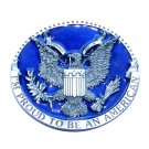 USA Seal Proud To Be An American Color Bergamot US Belt Buckle