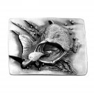 Big Largemouth Bass 3D Bergamot Pewter Belt Buckle