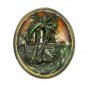 Paradise Tropical Palm Island Beach Indiana Metal Craft US Belt Buckle