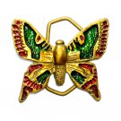 Butterfly Vintage Brass Color Belt Buckle