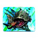 Big Bass 3D Fisherman Bergamot Color Belt Buckle