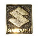 Suzuki Logo Vintage Brass Color Belt Buckle