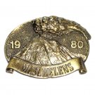 Mt Saint Helens Vintage Great American Brass Color Belt Buckle Mt Saint Helens Vintage Great American Brass Color Belt Buckle