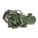 Green Dragon 3D Vintage Great American US Pewter Belt Buckle Green Dragon 3D Vintage Great American US Pewter Belt Buckle