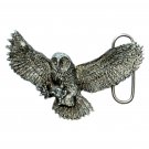 Original Big Owl 3D Bergamot Pewter US Belt Buckle