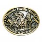 Smith Pacific Steel Dyna Brass Vintage Belt Buckle