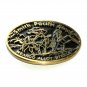 Smith Pacific Steel Dyna Brass Vintage Belt Buckle
