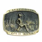 California Gold Rush Heritage Mint Solid Brass Vintage Belt Buckle California Gold Rush Heritage Mint Solid Brass Vintage Belt Buckle