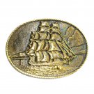 Clipper Ship Heritage Mint Solid Brass Vintage Belt Buckle Clipper Ship Heritage Mint Solid Brass Vintage Belt Buckle