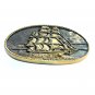 Clipper Ship Heritage Mint Solid Brass Vintage Belt Buckle
