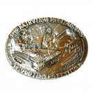 Montana Oldtimers Festival 1990 Award Design Brass Belt Buckle