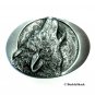 Howling Lone Wolf Bergamot Pewter American Belt Buckle