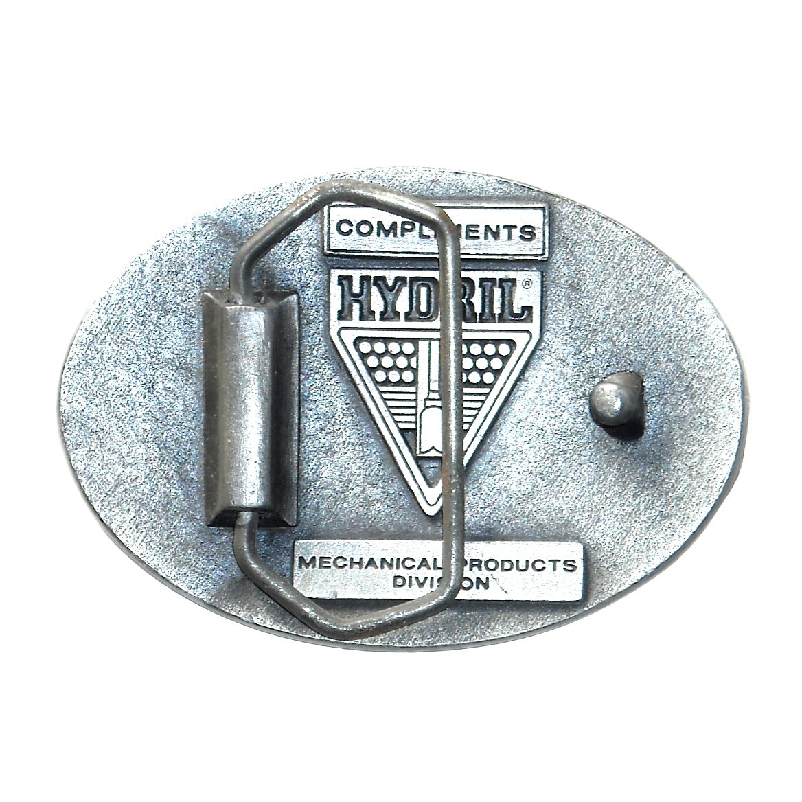 Roughneck Offshore Oil Rig Drilling Solid Pewter Belt Buckle