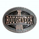 Roughneck Oil Drill Derrick Rig Montana Silversmiths Western Belt Buckle
