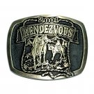 Rendezvous 2001 Hand Casted Solid Bronze Belt Buckle
