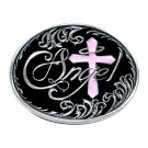 Angel Attitude Cross Montana Silversmiths Western Belt Buckle