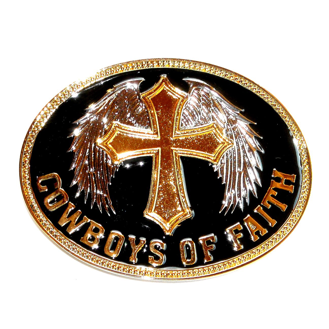 cowboys of faith belt buckle