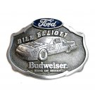 Ford Racing Team Bill Elliott Budweiser No 11 Pewter Belt Buckle