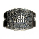 Kansas State Fair 1988 Award Design Solid Brass Belt Buckle