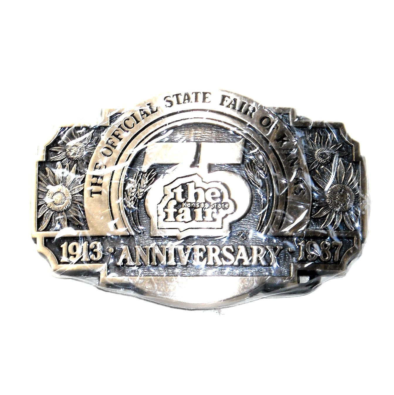 Kansas 75 Anniversary State Fair 1987 Award Design Solid Brass