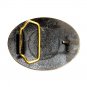 Mule Deer 3D Vintage BTS Solid Brass Belt Buckle