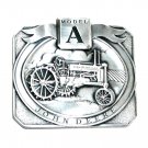 Model A John Deere Tractor Pewter 1989 Belt Buckle