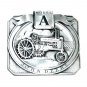 Model A John Deere Tractor Pewter 1989 Belt Buckle