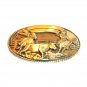 Robert Henderson Team Roper Tony Lama Trophy Brass Belt Buckle