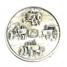 John Deere 1982 Silver Plated Round Belt Buckle