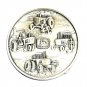 John Deere 1982 Silver Plated Round Belt Buckle