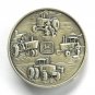 John Deere 1982 Silver Plated Round Belt Buckle