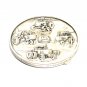 John Deere 1982 Silver Plated Round Belt Buckle
