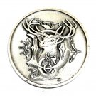 1981 John Deere Silver Plated Round Belt Buckle
