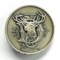 1981 John Deere Silver Plated Round Belt Buckle