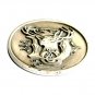 1981 John Deere Silver Plated Round Belt Buckle