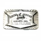 John Deere Historical Trademark 1984 Pewter Belt Buckle