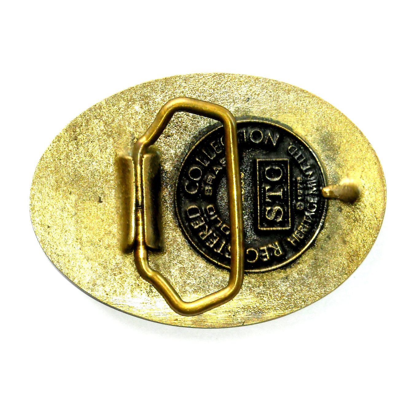 Maryland State Seal Heritage Solid Brass Vintage Belt Buckle