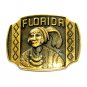 Florida Heritage Solid Brass Vintage Belt Buckle