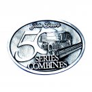 John Deere 50 Series Combines Pewter Belt Buckle John Deere 50 Series Combines Pewter Belt Buckle