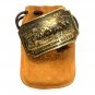 Oregon Trail Heritage Mint Solid Brass Vintage Belt Buckle