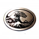 Surfer Great Big Wave Hand Casted Solid Bronze Standard Belt Buckle Surfer Great Big Wave Hand Casted Solid Bronze Standard Belt Buckle