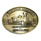 RailRoad Savings 1982 Cyrus Holliday Brass Color Belt Buckle RailRoad Savings 1982 Cyrus Holliday Brass Color Belt Buckle