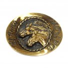 Stallions El Paso Del Norte State National Heritage Mint Solid Brass Belt Buckle