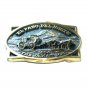 El Paso Del Norte Jackass Mail Heritage Brass Vintage Belt Buckle