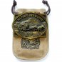 El Paso Del Norte Jackass Mail Heritage Brass Vintage Belt Buckle